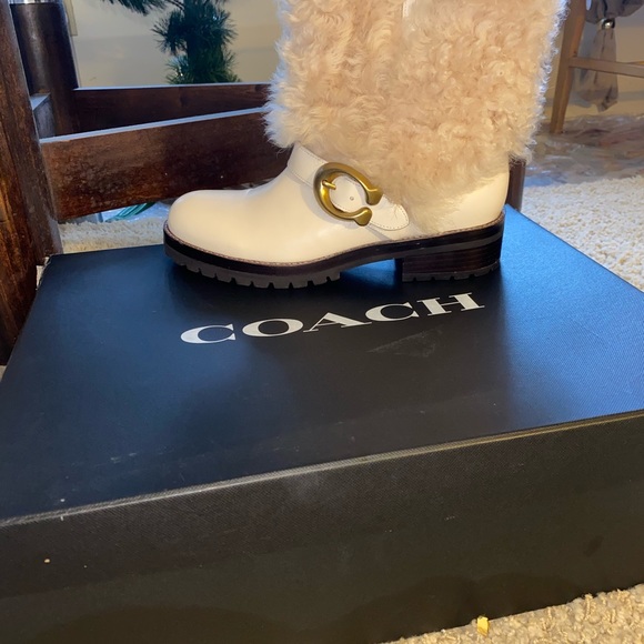 ORIGINAL COACH Leather&Fur boots  9 ( EUR 39.5) - Picture 2 of 11